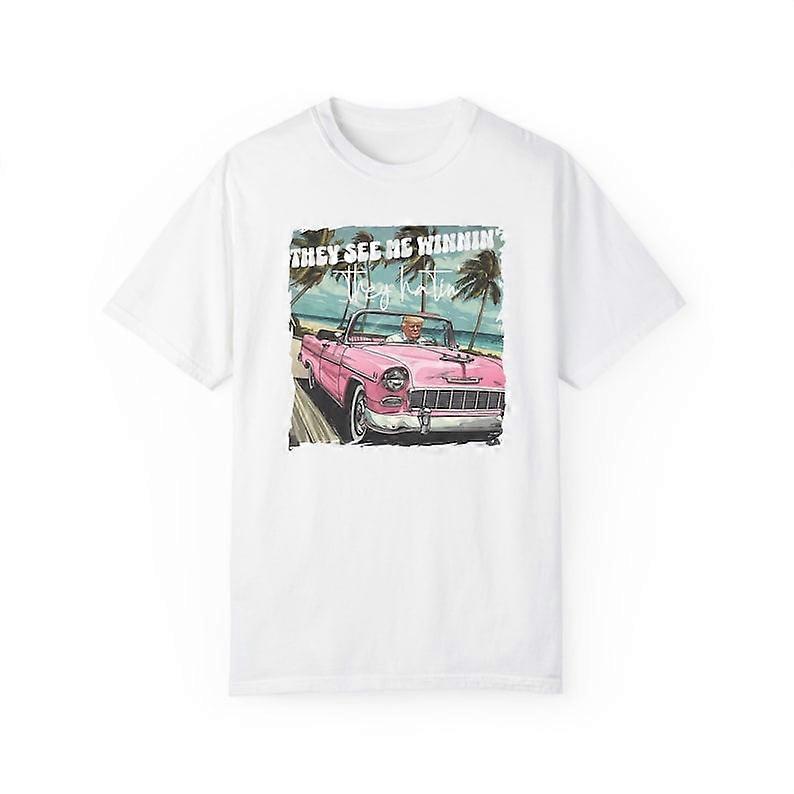 Grappige Trump roze Ze zien me winnen, Republikeinse Shirt, Trump 2024 Shirt, Patriot Republikeinse Shirt, Donald Trump Shirt, fctfw05