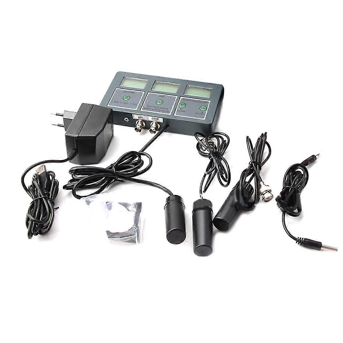 Tuya Wifi Wasserqualitätsdetektor S.g/ph/ec/orp/tds//salz/temp Messanalysator Wassermonitor EU-Stecker