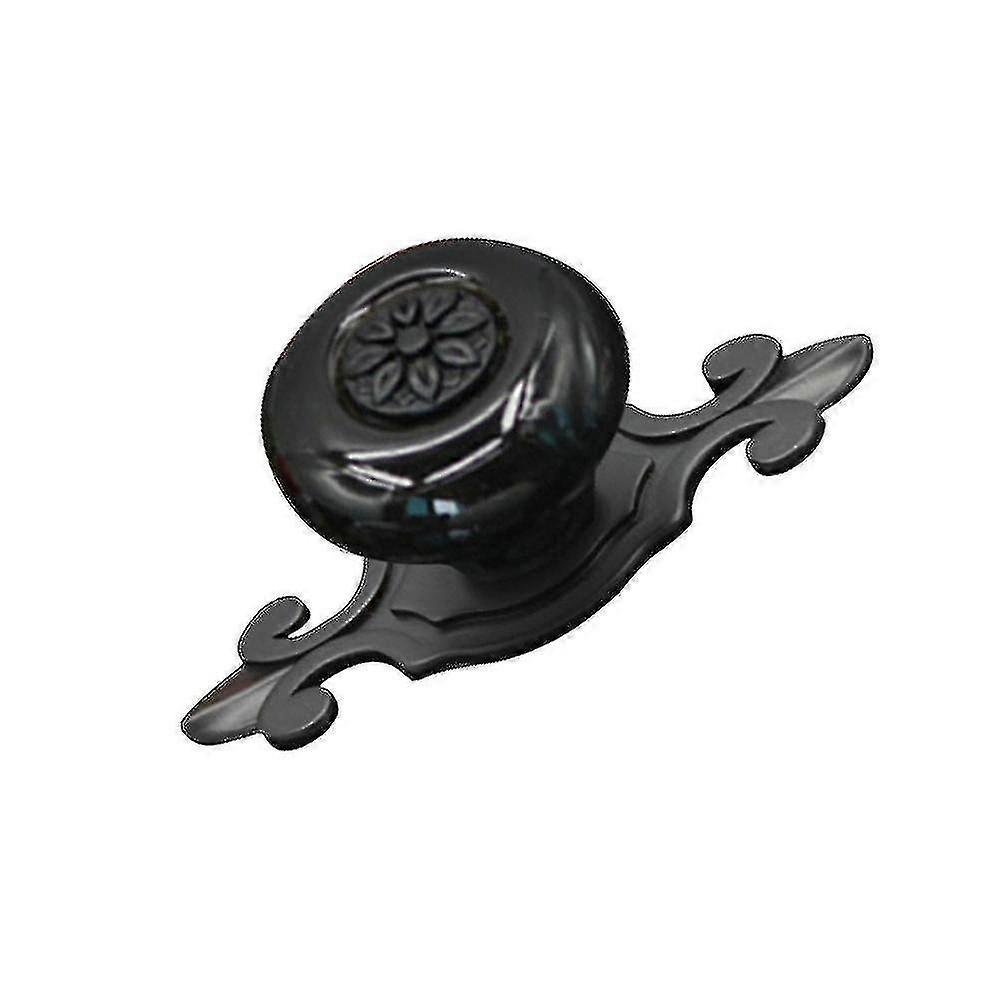 1 Pair Ceramic Door Drawer Cupboard Handle Pull Knobs Bronze Zine Alloy Base