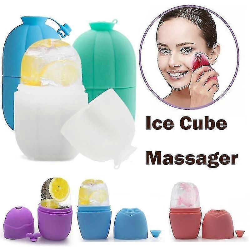 Silicon Ice Cube Tăvi ice masaj cupe fata masaj Role Reduce acnee micsora porii de îngrijire a pielii frumusețe de ridicare instrumente de conturare