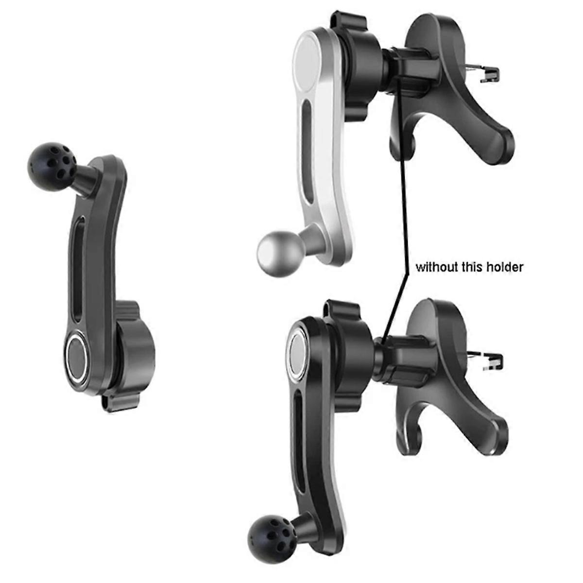 17mm Round Joint Extension Arm Female to Male Extender Rotating Rod for Car Air Outlet Vent Phone S