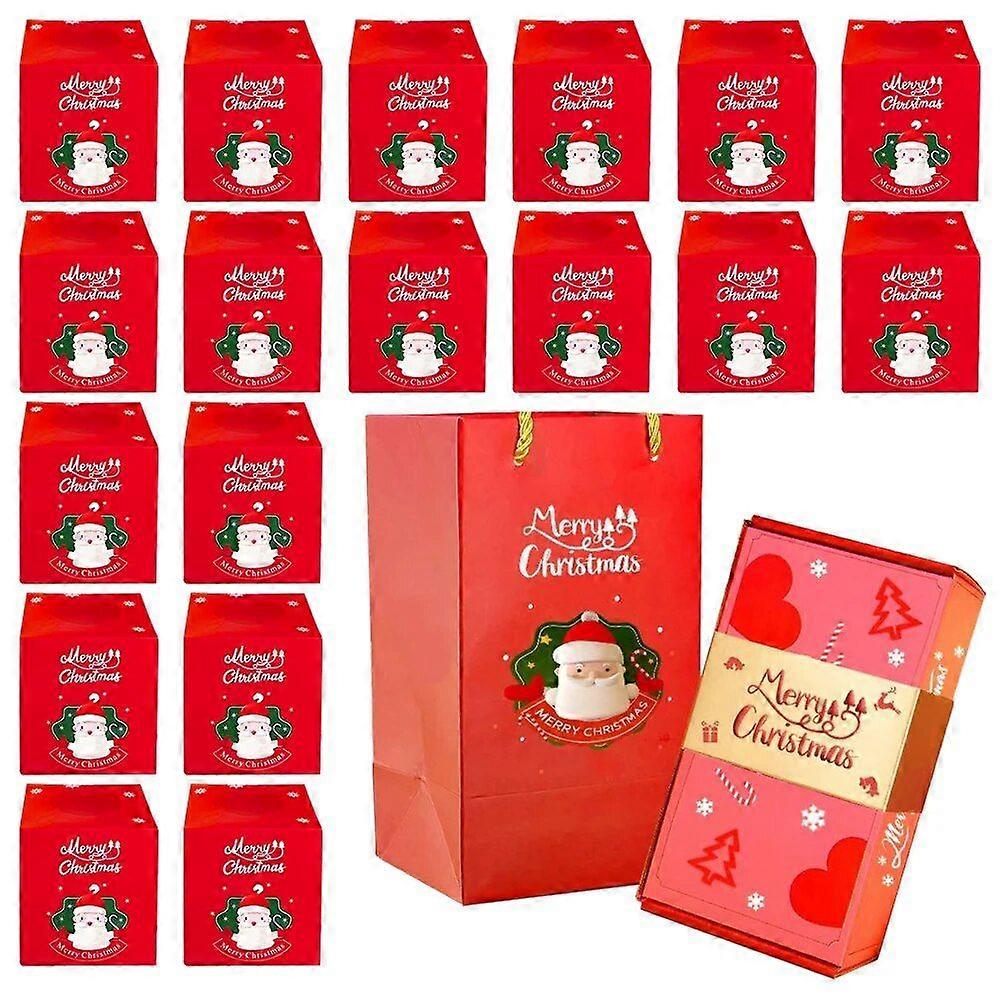 10/12/16/18PCS Folding Bouncing Gift Box DIY Merry Christmas Red Envelope Gift Box Birthday Proposal Box Creative Exploding Box