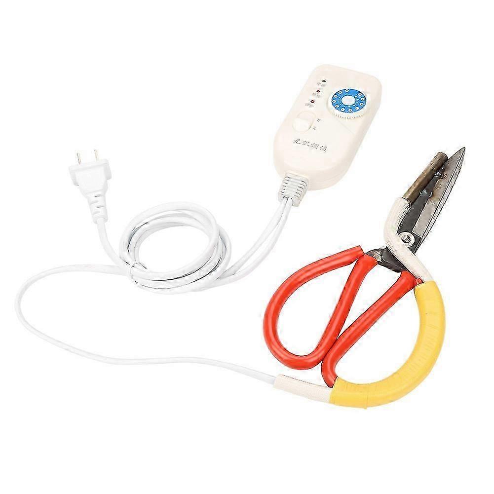 Adjustable Electric Heating Cloth Fabric Cutter Tailor Scissors 220V CN Plug YEMAA
