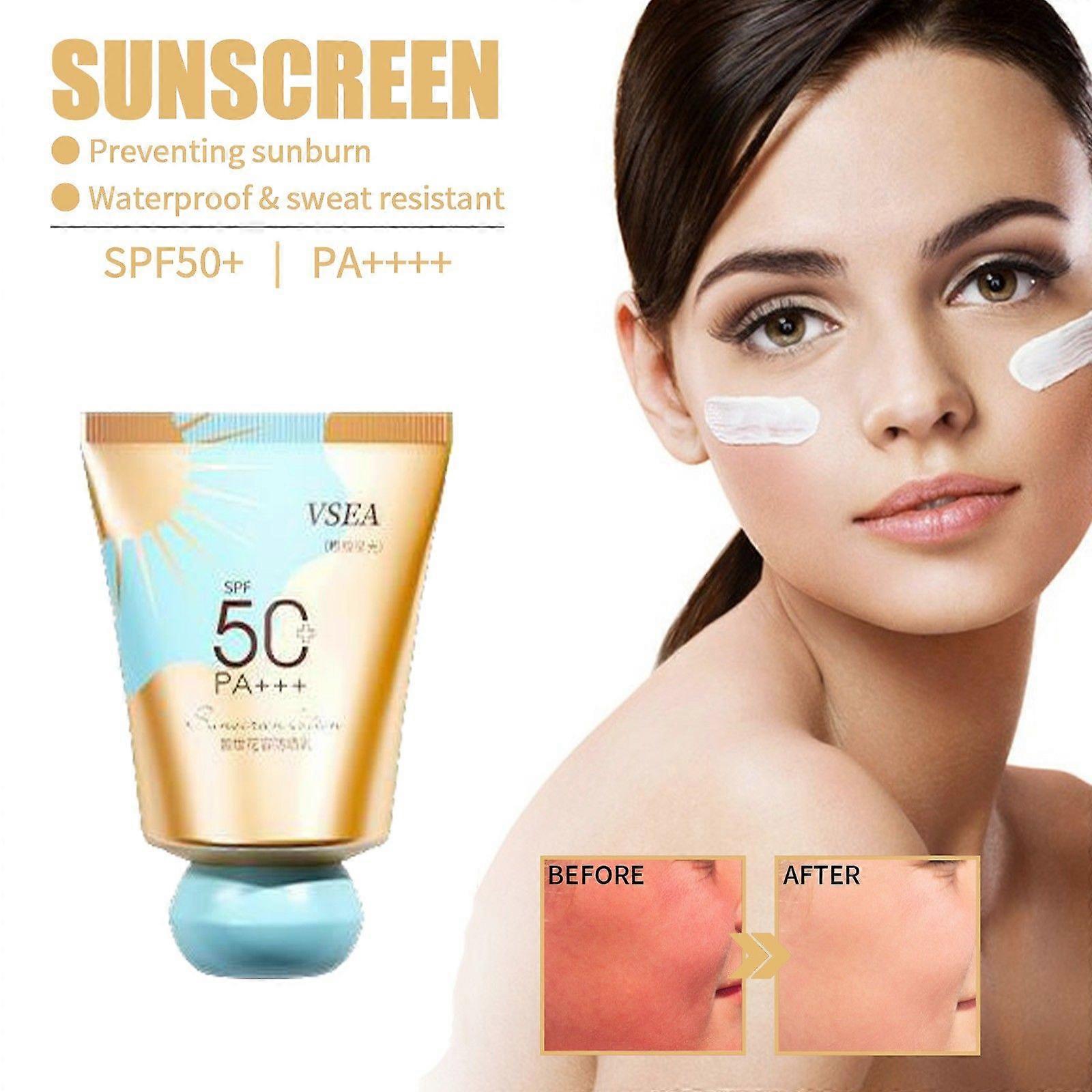 High Double Sunscreen SPF50+ Refreshing Non-greasy Student Military Training Two-in-one Protective Isolation Cream 30ml Flye253148