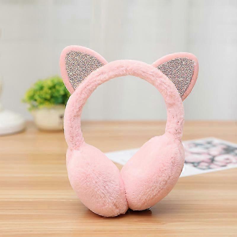 女の子のイヤーマフ子供のためのソフトぬいぐるみイヤーウォーマー調節可能なイヤーマフ素敵な屋外イヤーマフ冬の暖かいイヤーマフ