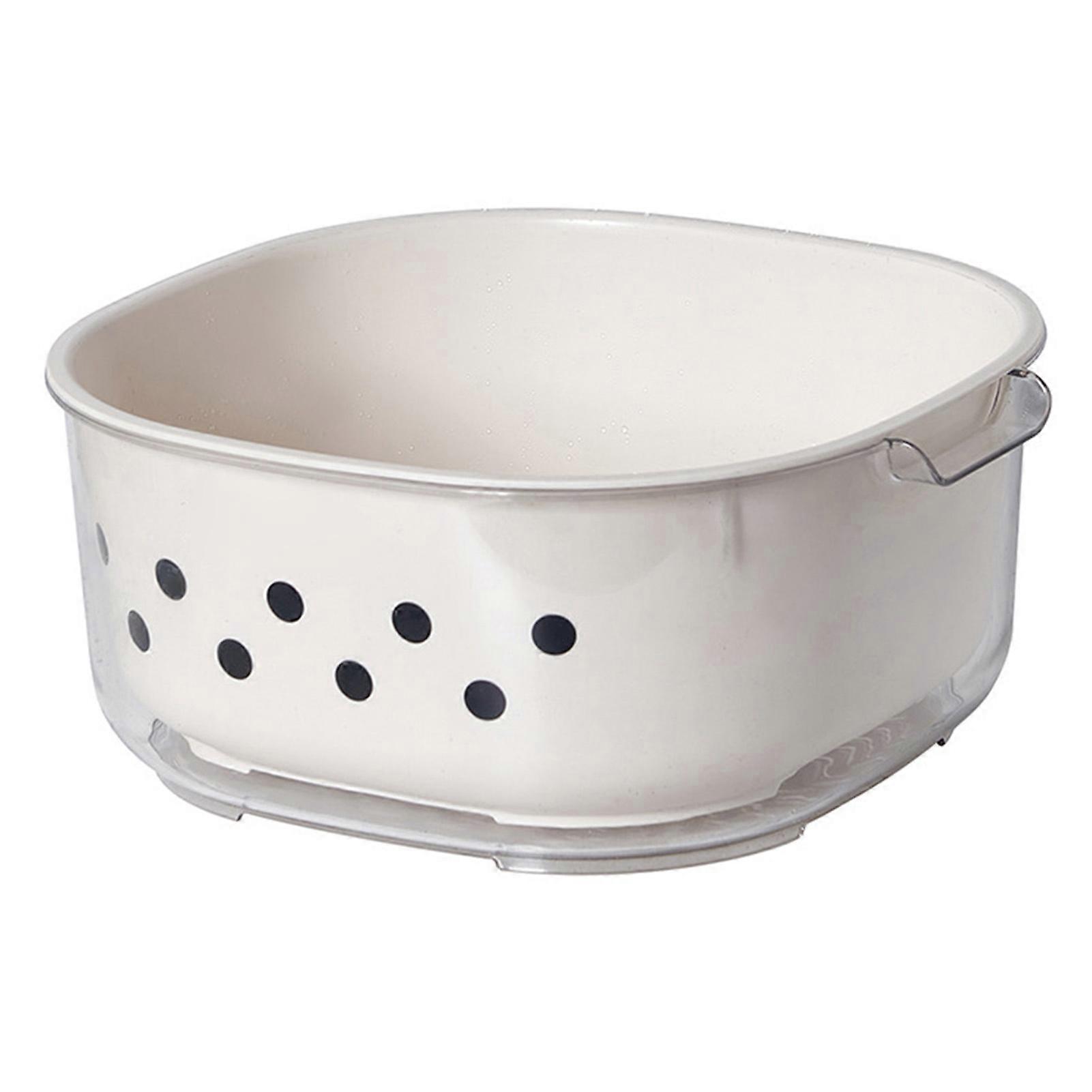 Kitchen Colanders Bowl Set Large Capacity Multipurpose Double Layer Fruit Washing Drain Basket for Home Kitchen