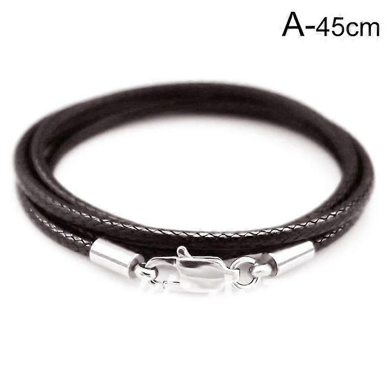 1PC Lobster Clasp Necklace Making Leather Cord Jewelry Finding String Rope DIY Accessories