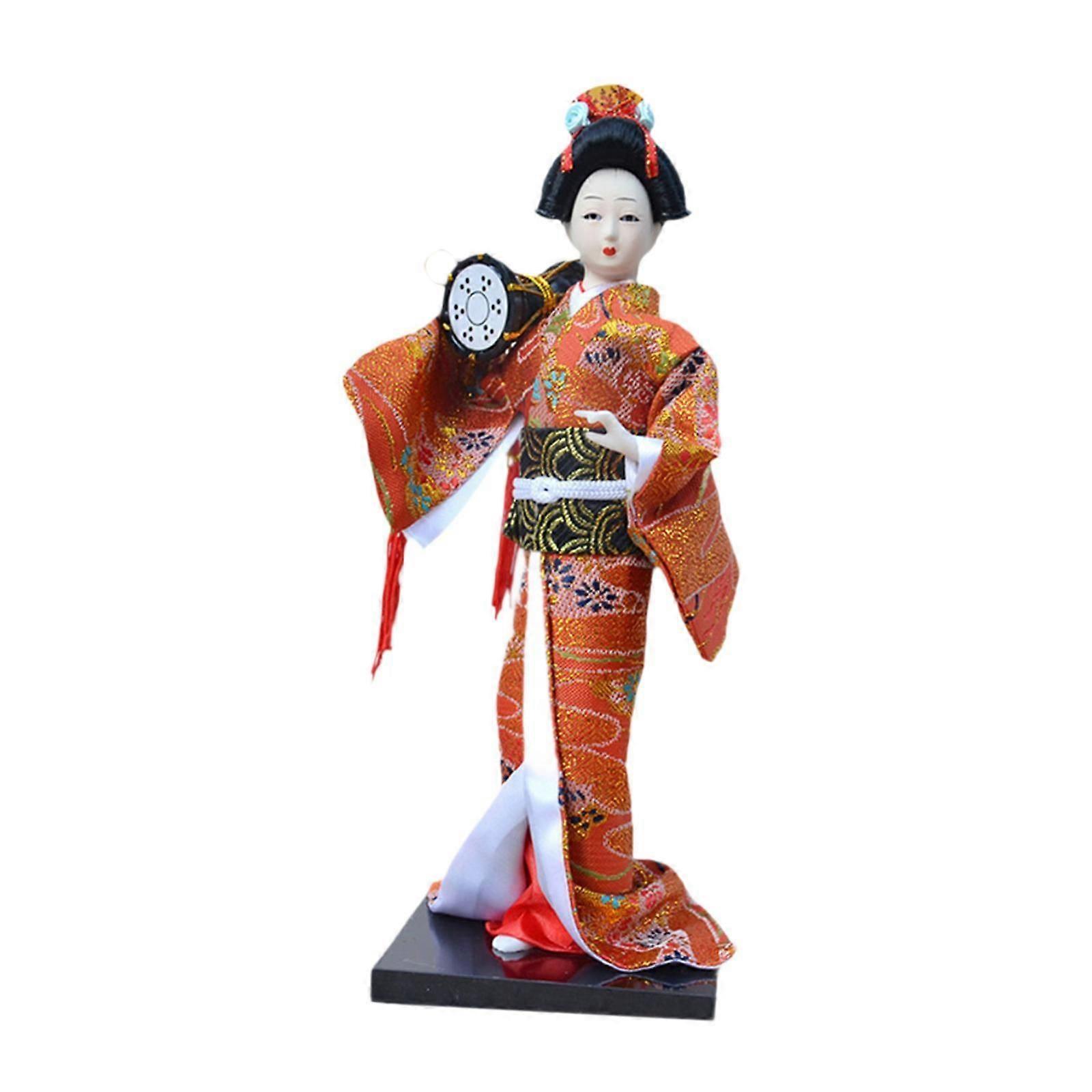 일본 게이샤 기모노 인형 수집가용 동상 침실 책장 캐비닛 스타일 A