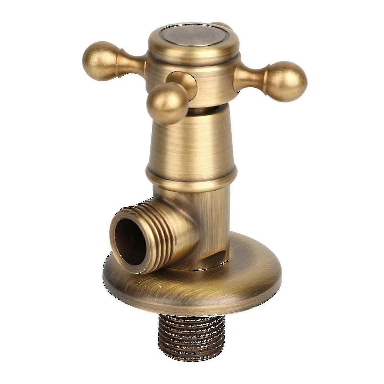 European Hardware Bathroom Brass Triangle Valve Antique Angle Valve[hs]