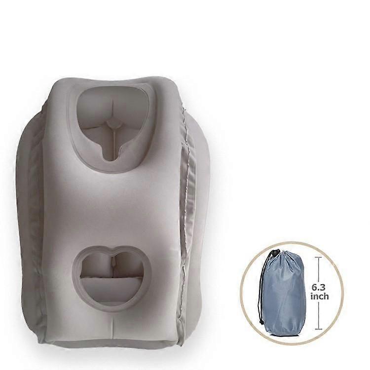 Inflatable Air Cushion Travel Pillow for Airplane Office Nap Rest Neck Head Chin