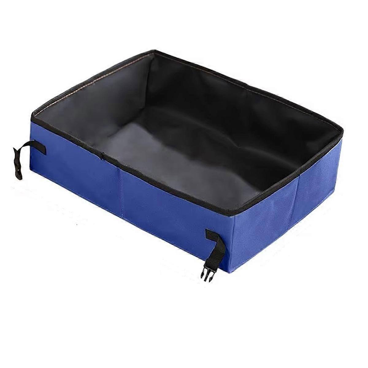 Foldable Litter Box Foldable Litter Pan Cat Toilet Portable Travel Leak-Proof Waterproof Pet Toilet Kitten Litterbox B