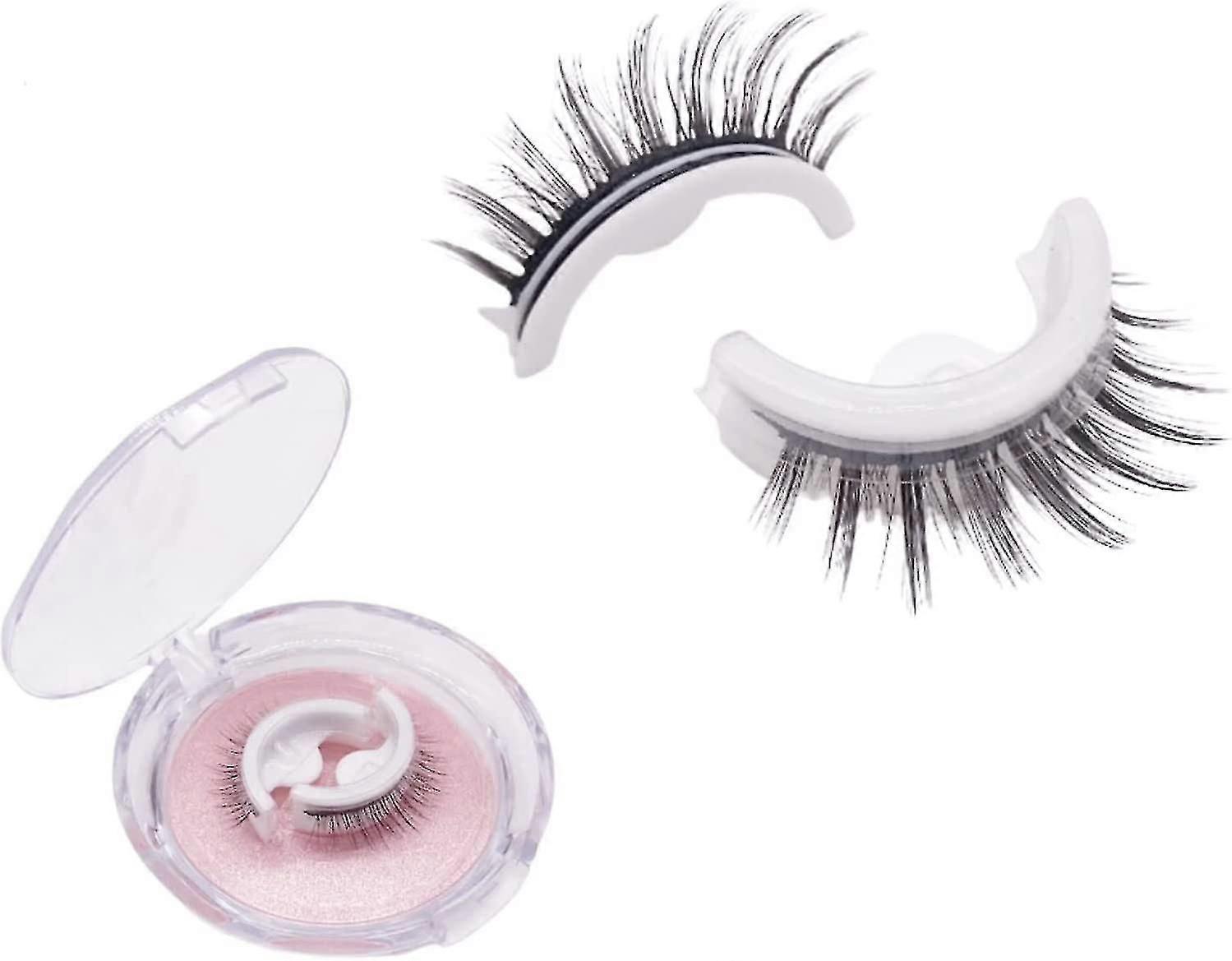 Reusable Adhesive Eyelashes, False Lashes 3d Self Adhesive False Eyelash Easy To Put On Natural Fake Eyelashes