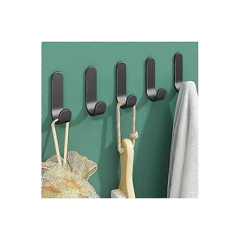 10PCS-Hook-304 Schwarze Farbe-3M Kleber