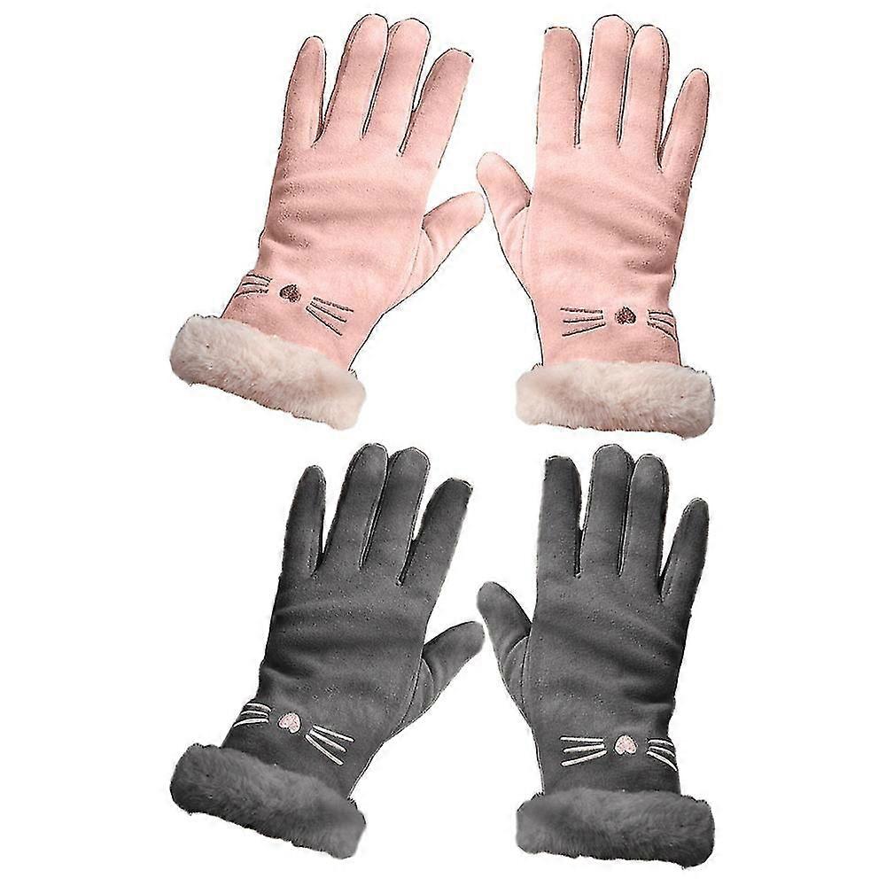 Womens Winter Warm Gloves With Sensitive Touch Screen Texting Fingers
