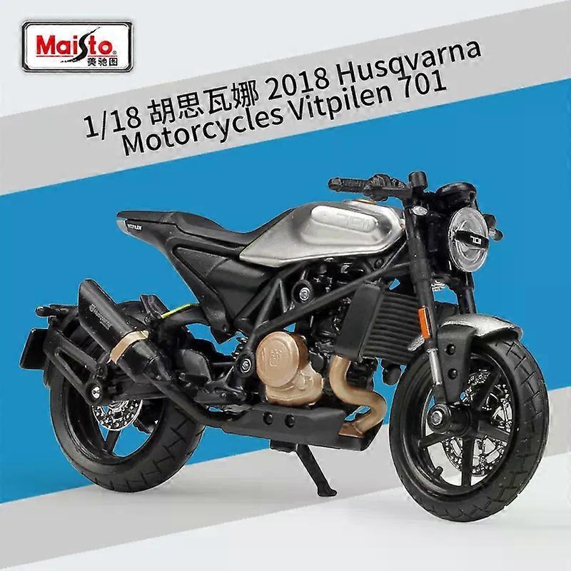 1:18 2018 Husqvarna Vitpilen 701 Static Die Cast Vehicles Collectible Hobbies Motorcycle Model Toys MAXP