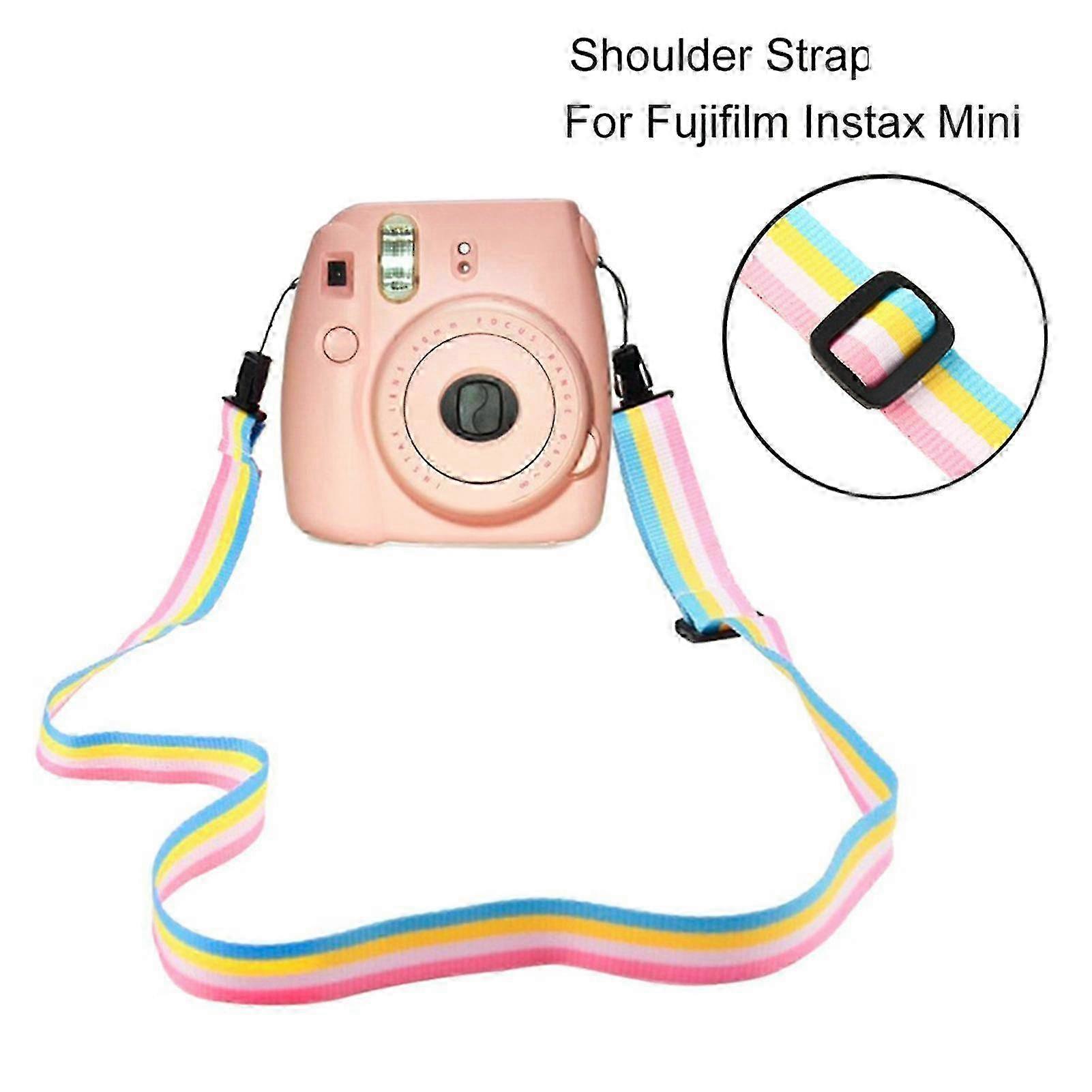 Adjustable Anti-drop Shoulder Strap for Farfi Instant Film Camera - Portable Rainbow Carry Strap for Mini11/8/9/25/90/7c