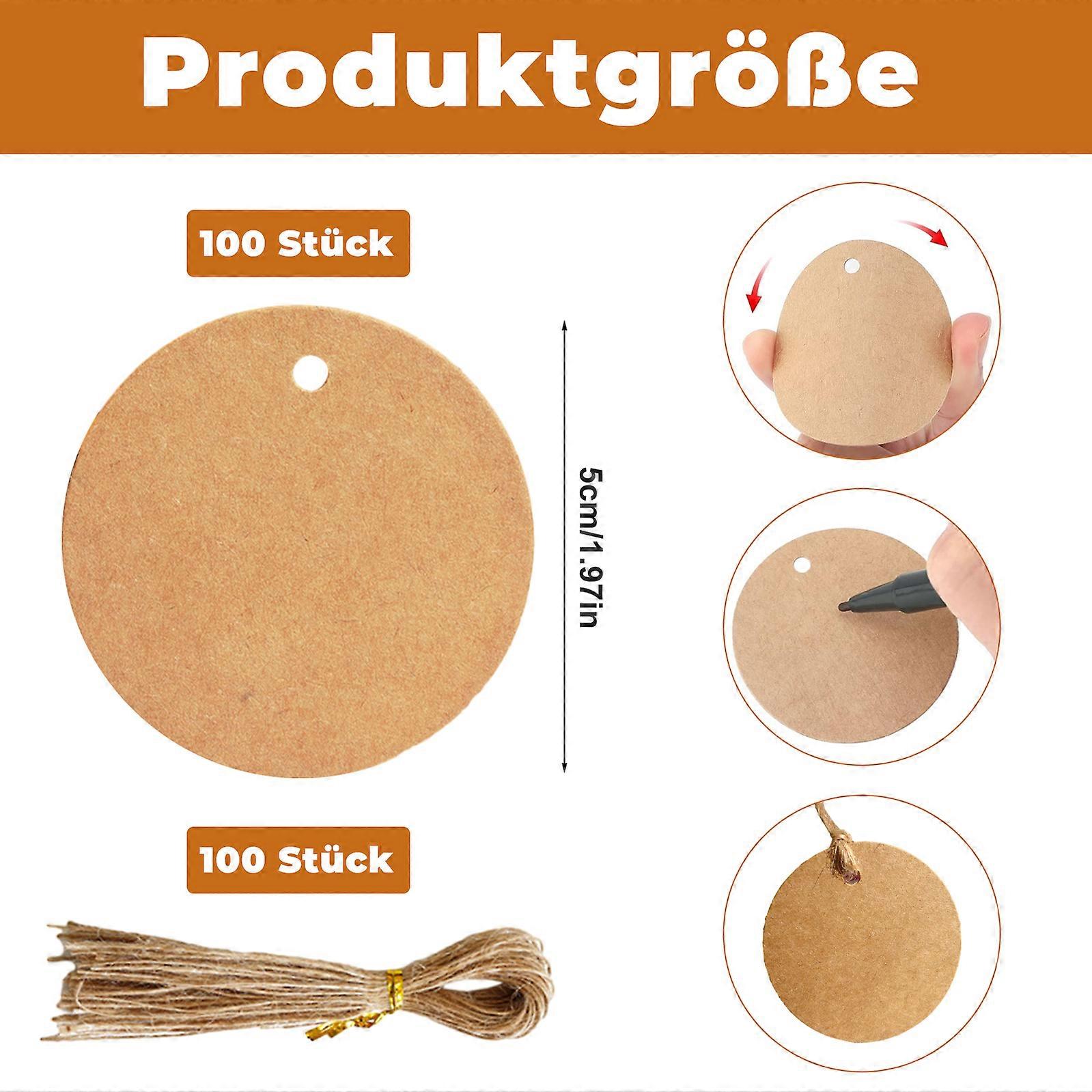 Gift Tags, Jute Cord, Kraft Paper Labels