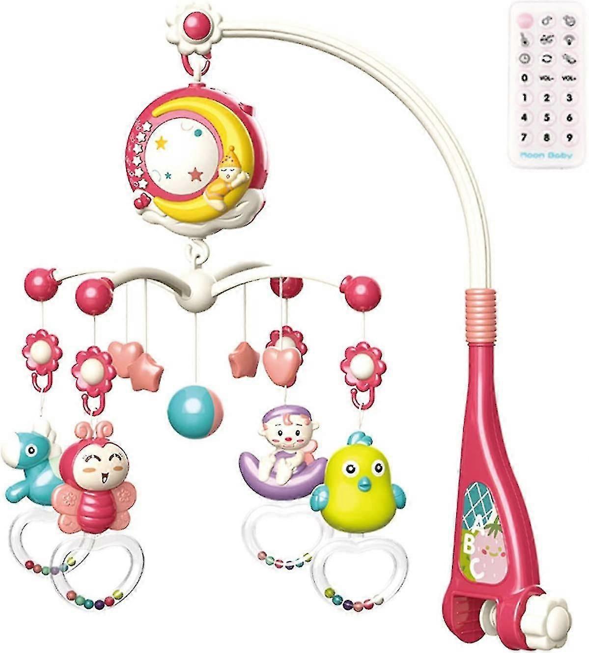Crib Toys,lovely Baby Mobile For Bassinet With Night Light