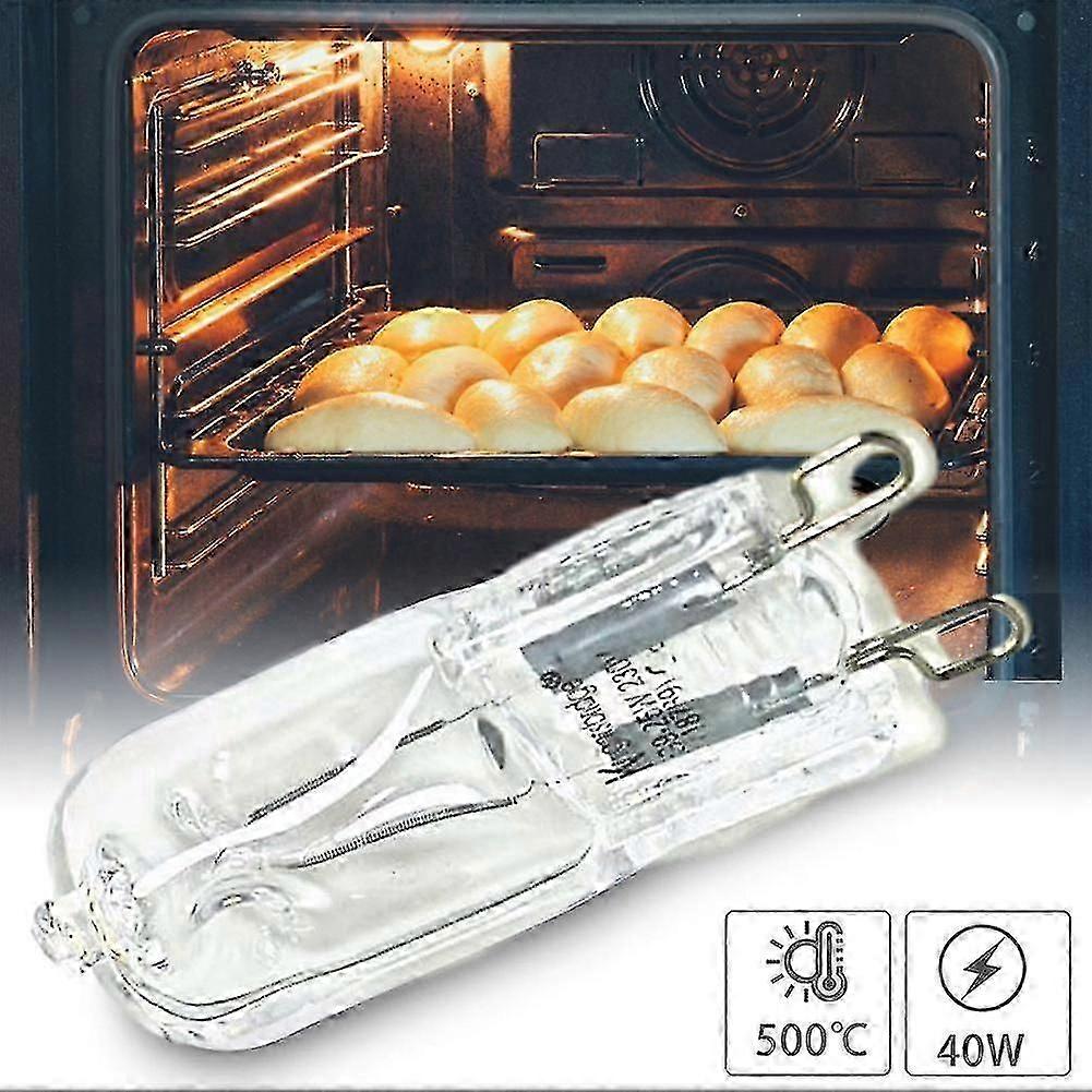 G9 Oven Light High Temperature Resistant Durable Halogen Bulb Lamp For Refrigerators Ovens Fans 40w 500 Pin Bulb 110v-240v5 pieces-Good