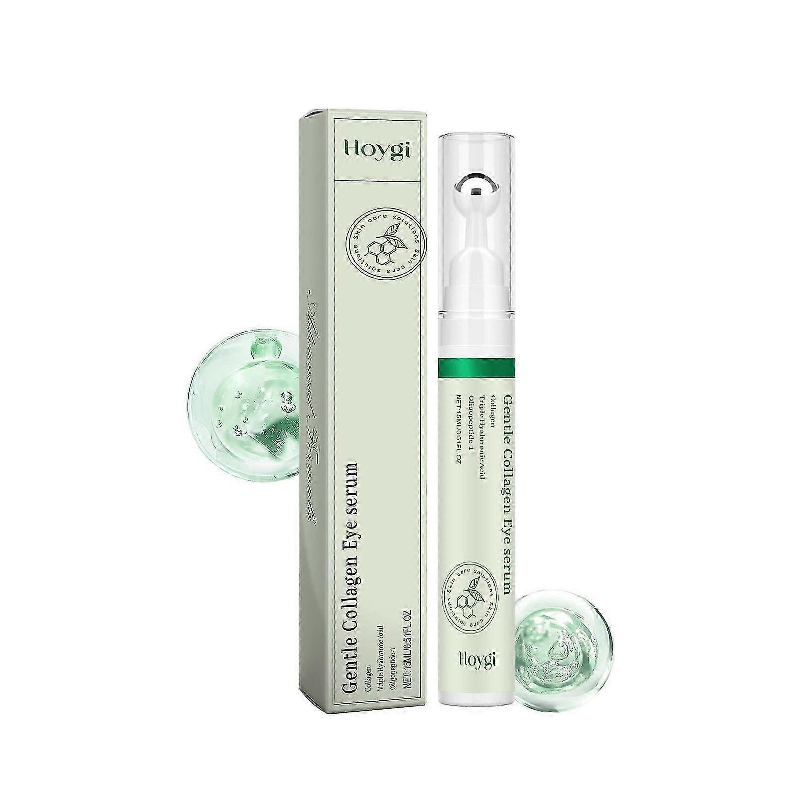 Collagen Eye Serum with Triple Hyaluronic Acid, 15ml Anti-Wrinkles Eye Serum, Brightening Tightening Hydrating Eye Serum