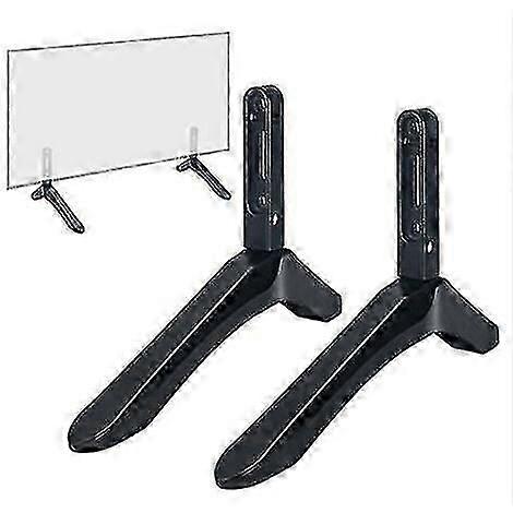 Suporte de base de suporte de TV universal para 32-65 polegadas para LG TV Preto TV Stand Table Stand Pack de 2