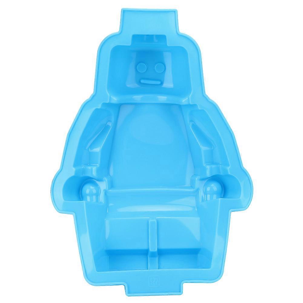 Robot Shaped Silicone Mold For Ice Cubes And Chocolate Fondant - Food-Grade Robot Theme Kitchen Dessert Mold