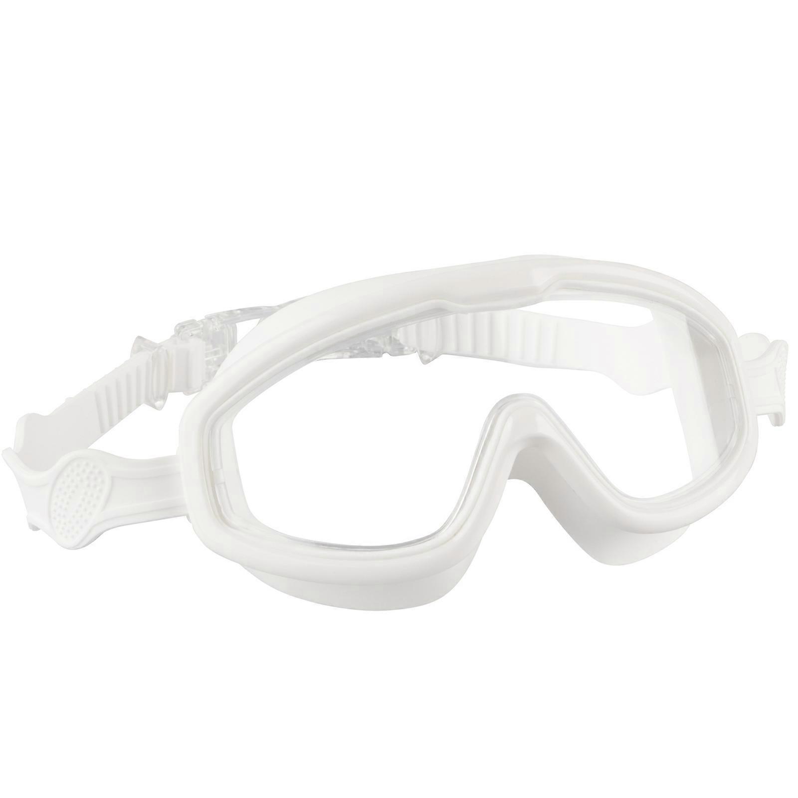 Simglasögon Inget läckage Anti-Fog UV-skydd för barn Pojkar Flickor Säker Mjuk Silikon Simglasögon Barn 8-13 Vit