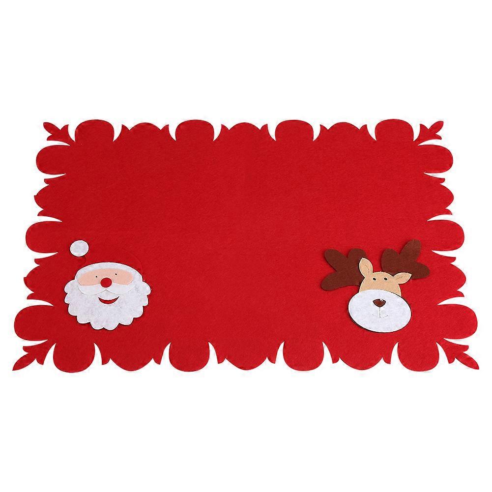 Table Placemats Non-Woven Fabric Christmas Dining Placemat Table Mat The Old Man