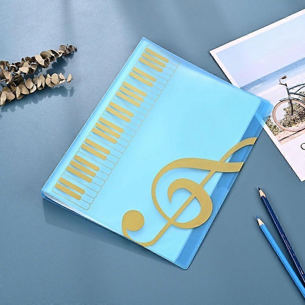 40 Pages Piano Paper Sheets Folder A4 Music Score Folder High Quality Document Storage Organizer