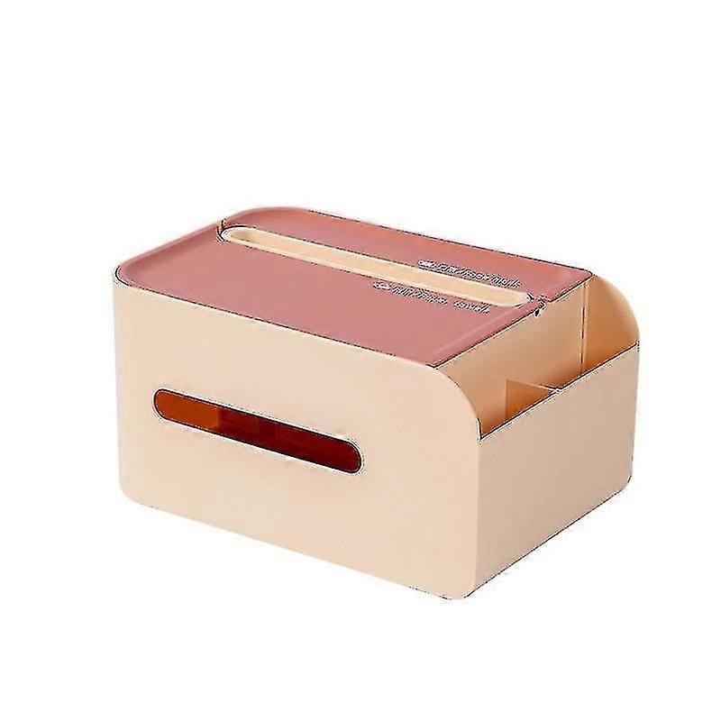 Rose Restaurant Napkin Box Multifunctional Remote Control Pick Up Square Cardboard Kitchen Plastic N