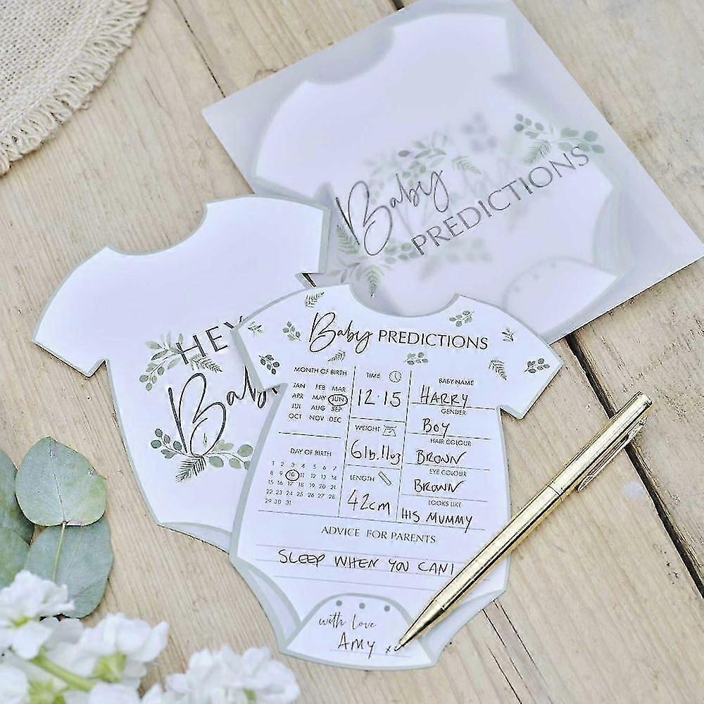 Botanical Shower Predication Cards | Gender Neutral Game Keepsake