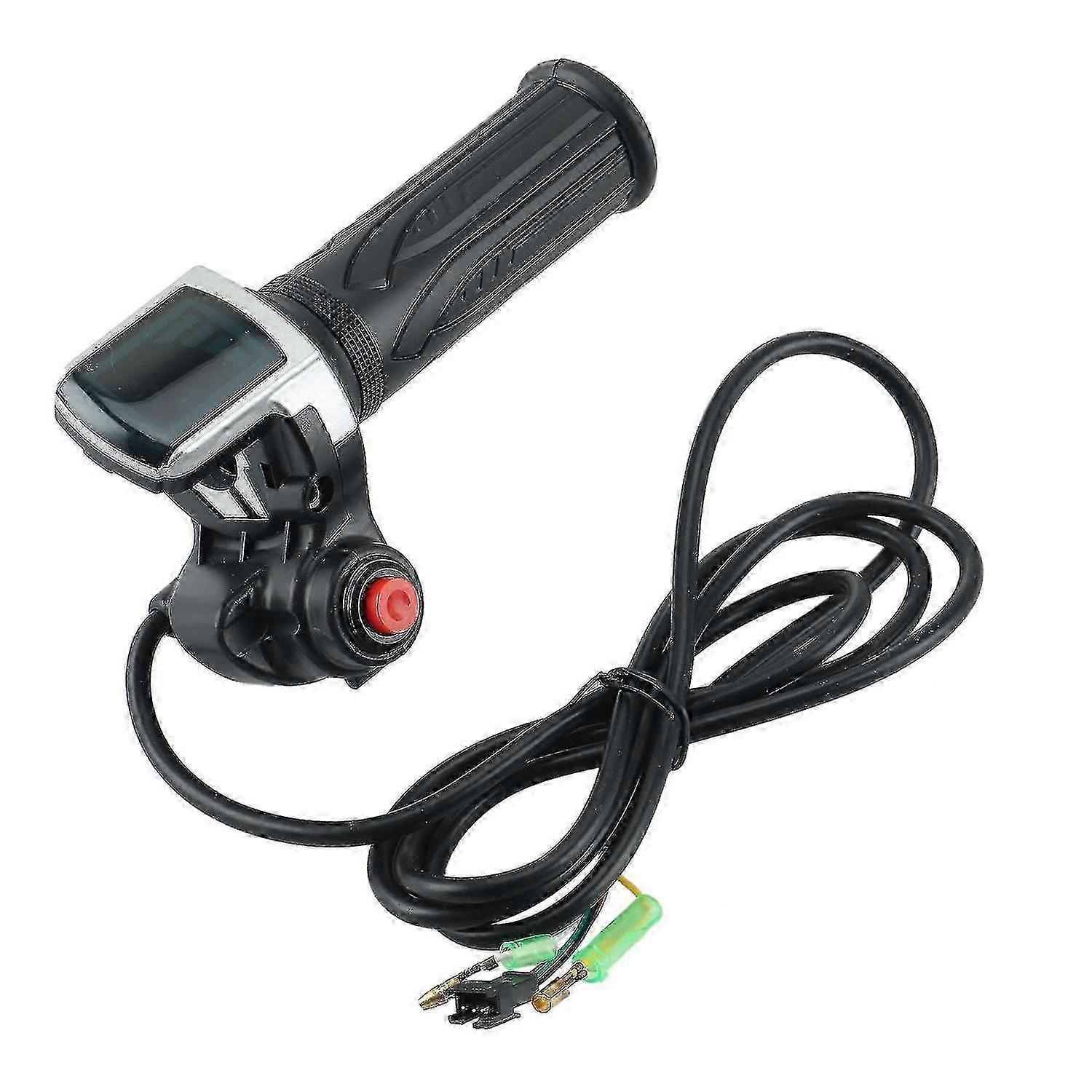 36v Electric Bicycle Scooter Speed Throttle Grip Lcd Display with Switch Ebike Twist Throttle Accel compatible for