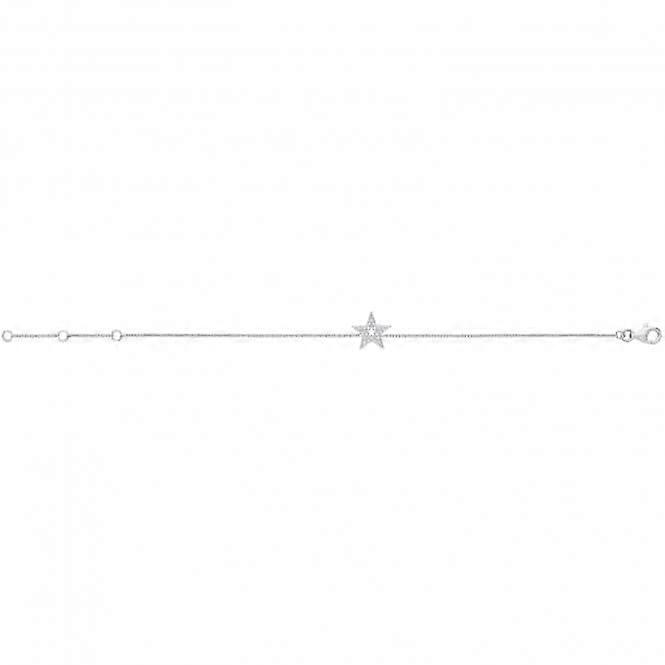 Acotis Silver Bracelet Zirconia Star G3369B