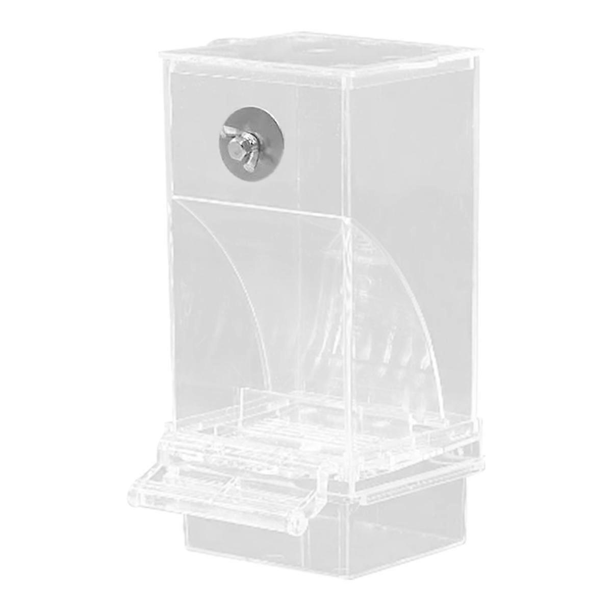 Transparent Bird Feeders Automatic Parrot Feeder Drinker Seed Food