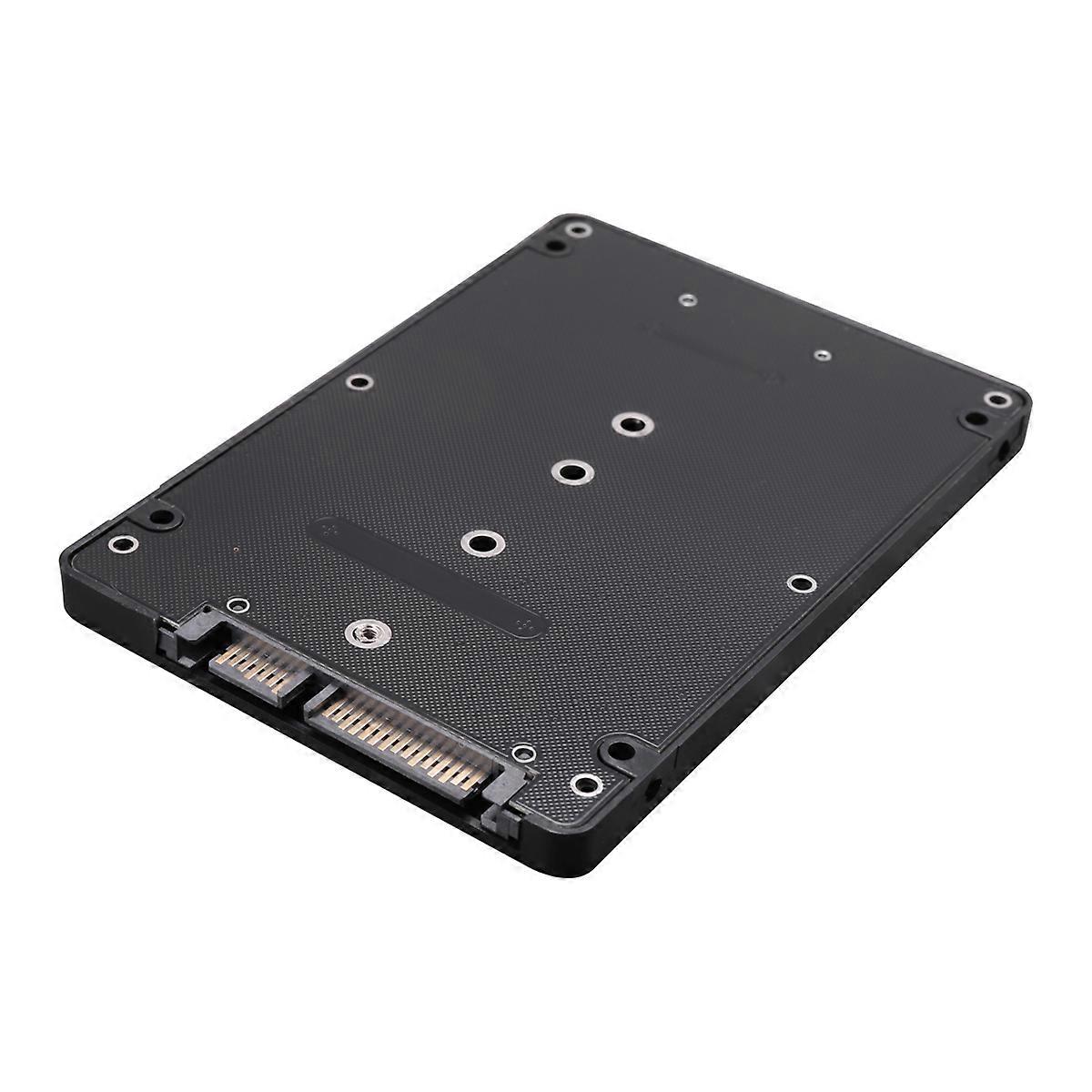 M.2 NGFF to 2.5 Inch SATA SSD/MSATA to SATA Adapter Card Case (B Key for PC Adapter M2 +M Desktop So
