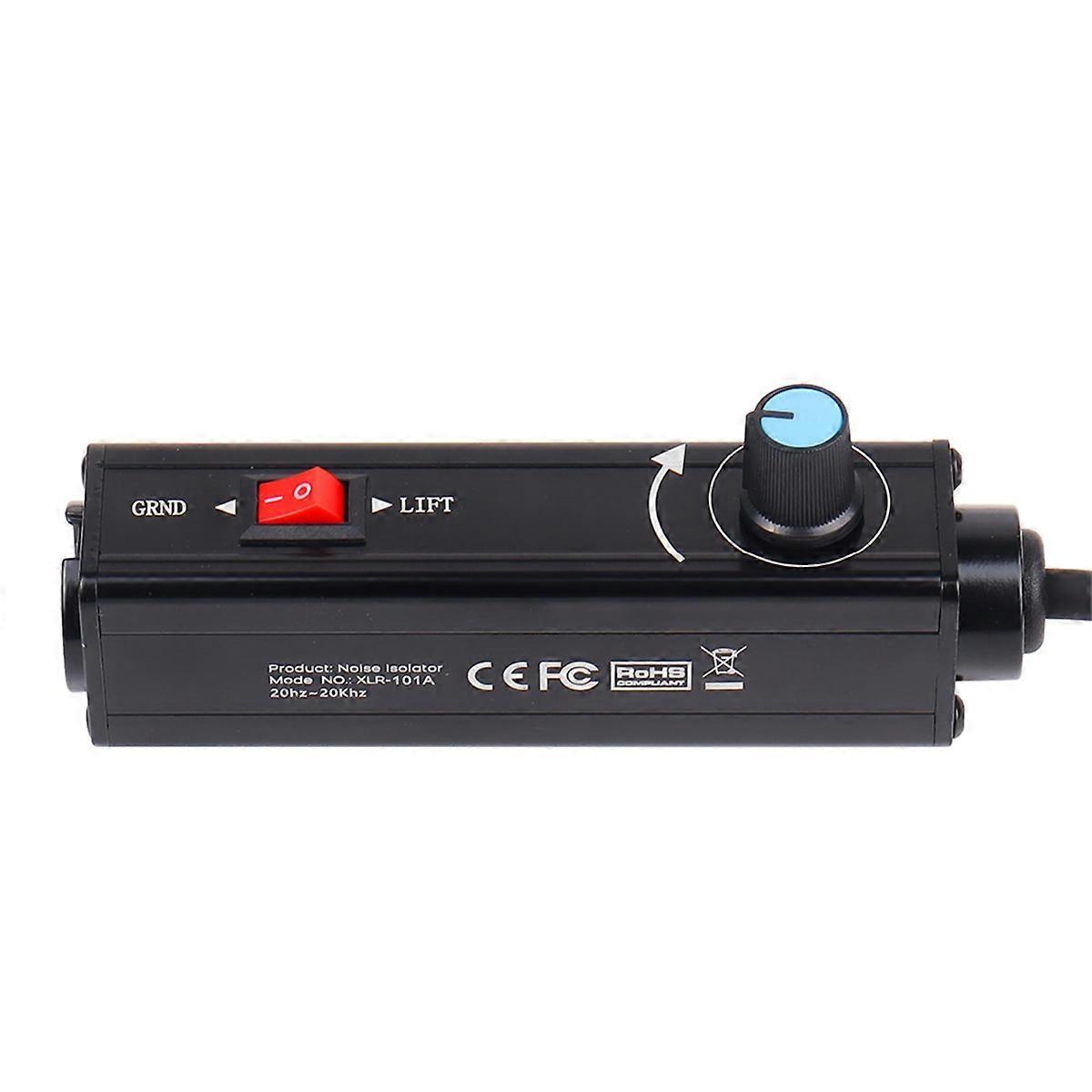 Stereo Ground Loop Isolator 3.5mm to XLR Audio Isolator Audio Noise Isolator Noise Suppressor Isolat