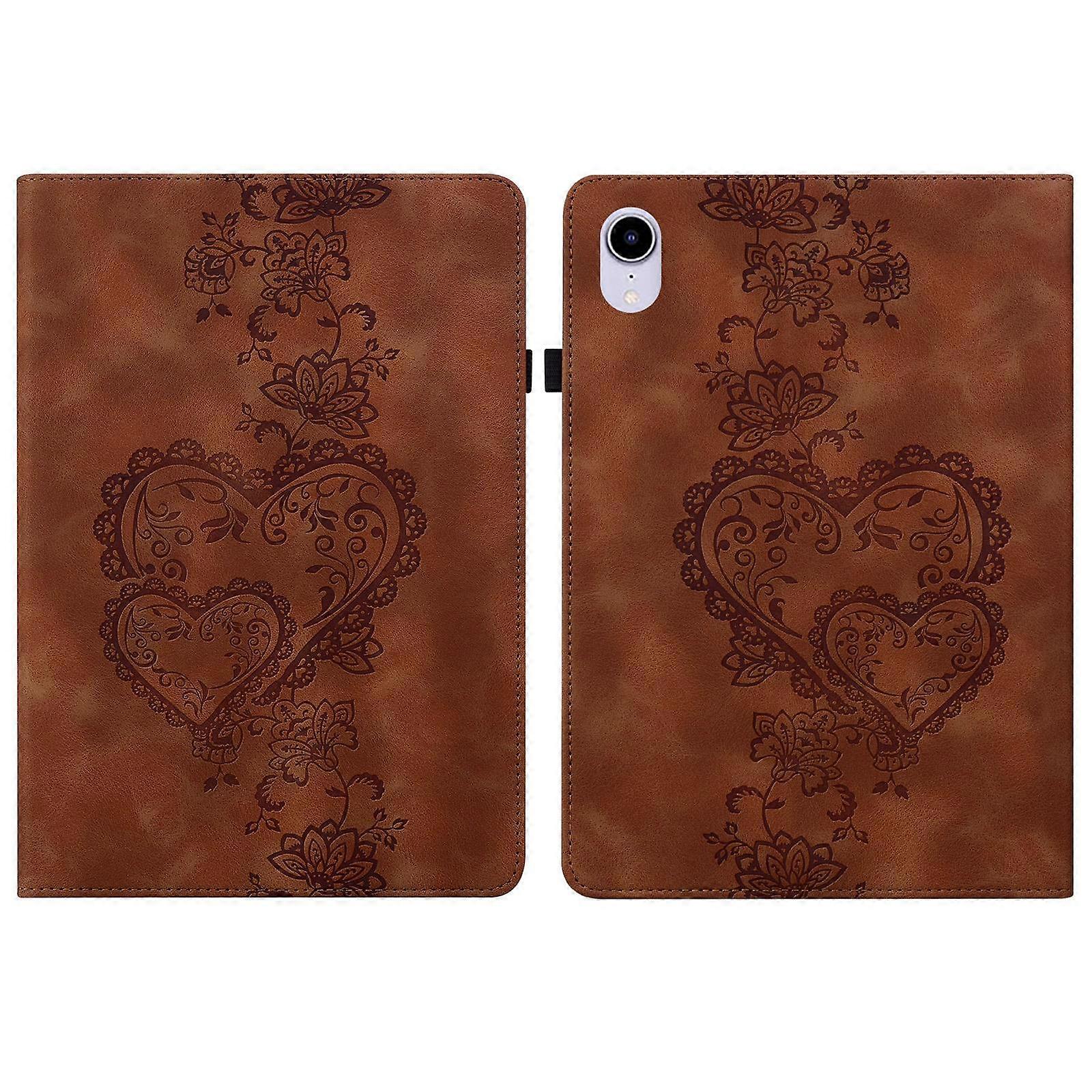 Love Hearts Embossed Leather Smart Tablet Case