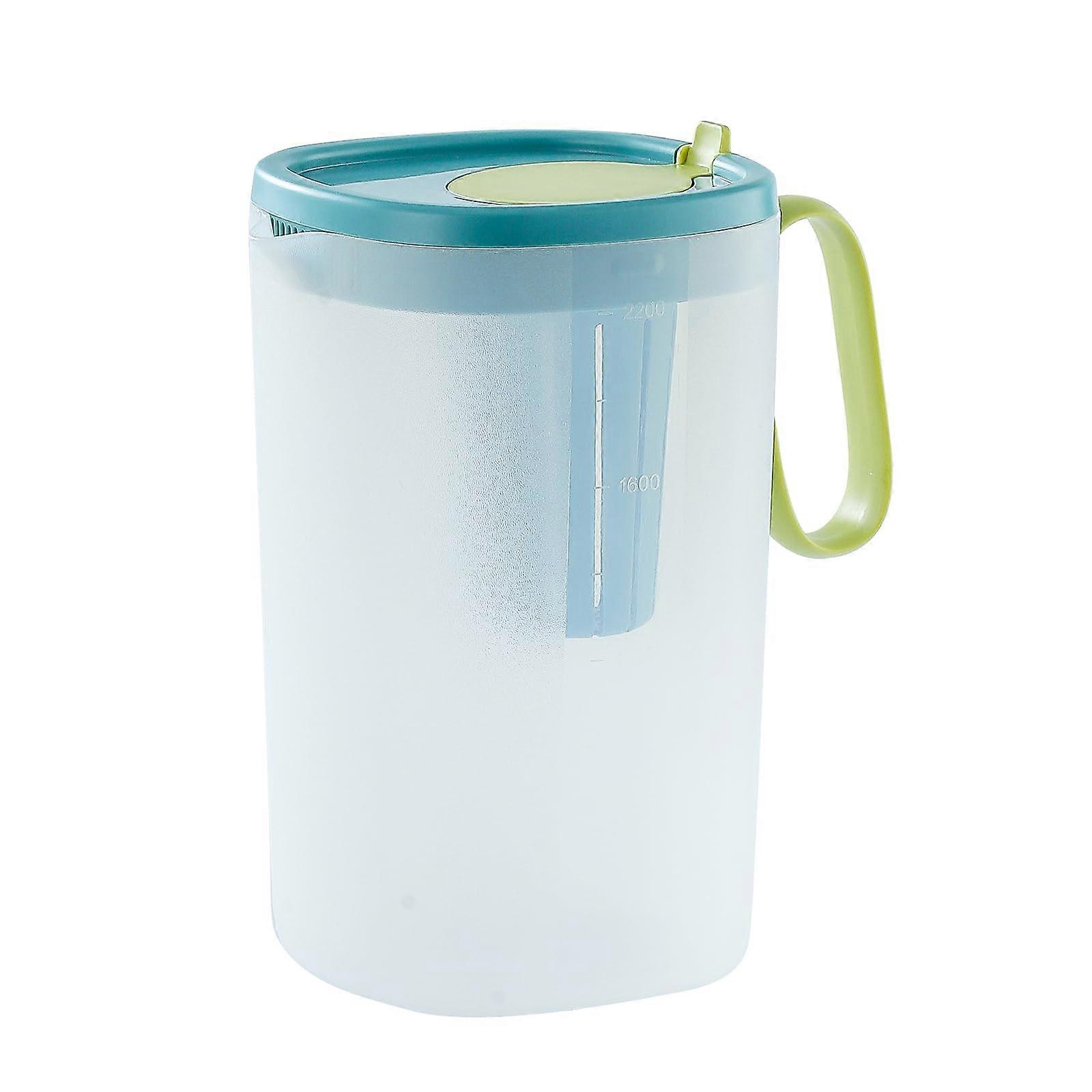 Shatterproof Plastic Water Pitcher for Hot/Cold Water and Flavor-Infused Beverages 74 oz