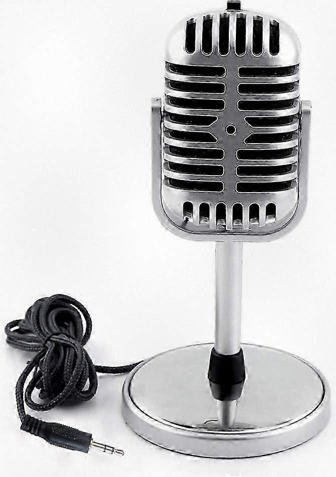 Vintage-Style Dynamic Stereo Mic - Classic Design for Clear Audio