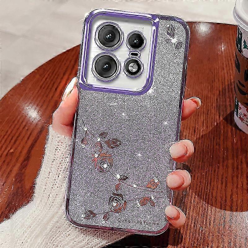For Motorola Edge 50 Pro 5G Case TPU Phone Cover Shiny Glitter Rhinestone