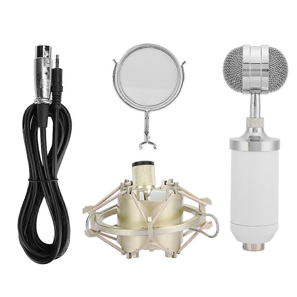 Computer Mobile Phone Karaoke Condenser Microphone Studio Recording Mic with Stand