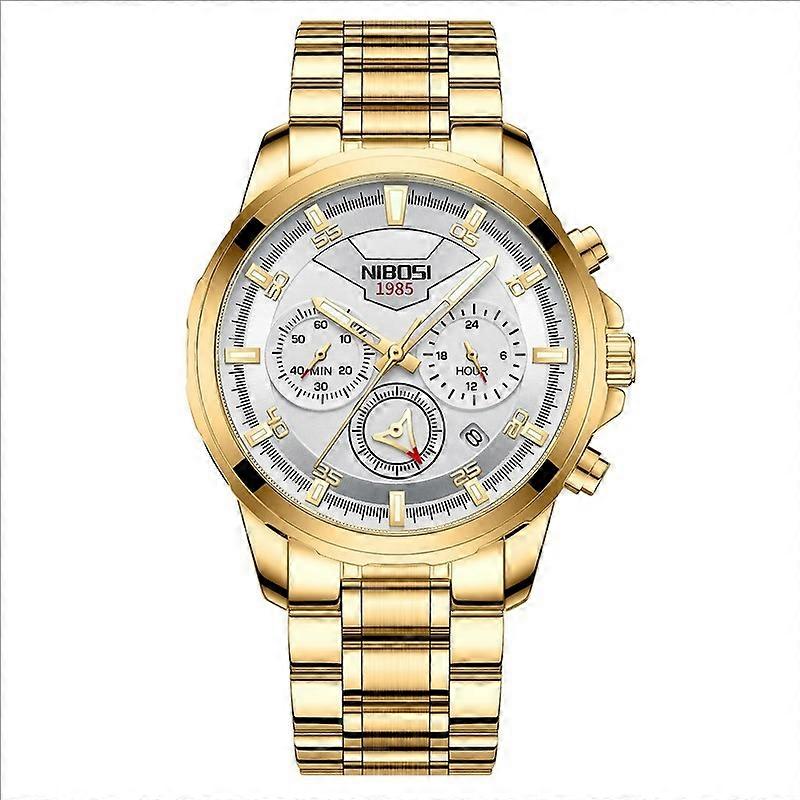 NIBOSI Everyday Quartz Watch - Simple Design with 3-Hand Analog Display