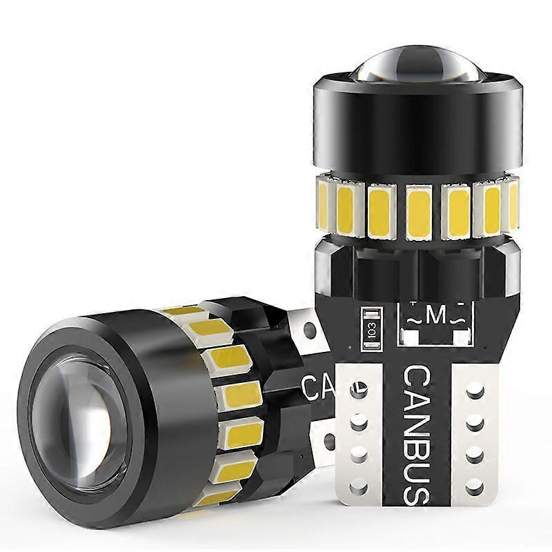 T10 Led Truck Bulb Decoding 24V With Lens 12V Width Lamp W5w License Plate Light 18Smd Bulb