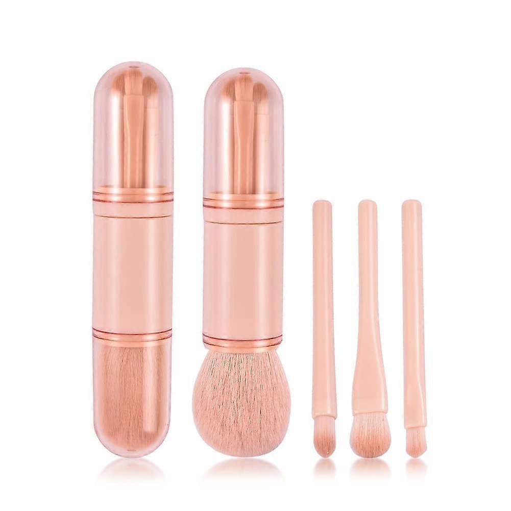 11 Pieces Makeup Brush Set for Eyeliner, Face, Lip, and Eye Makeup - 3D Color Blending Brushes with Carrier