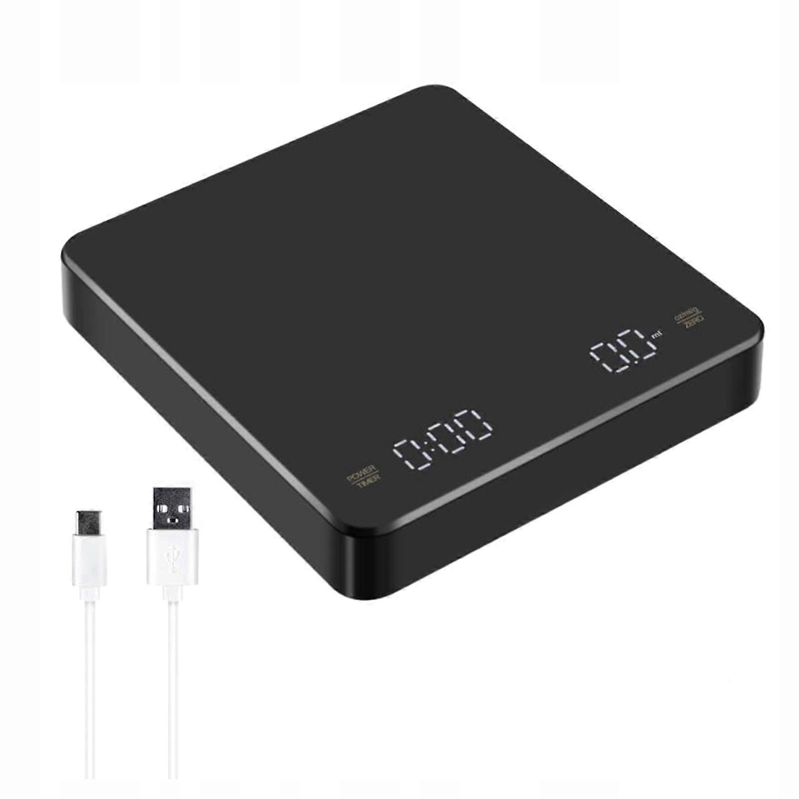 Digital Scale With Timer Precision Led Screen Usb 3kg 0.1g Without Pad