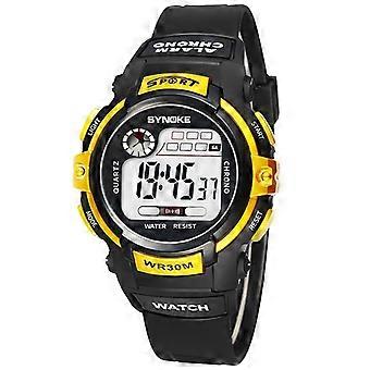 SYNOKE 99569 Kinder LCD Leuchtende Wasserdichte Elektronische Sportuhr