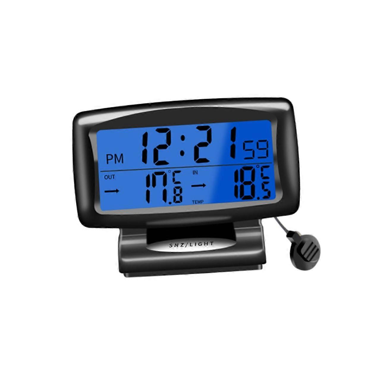 Mechanical Thermometer Alternative Car Thermometer Digital Dual Temperature Night Light Car Dashboard Accessory