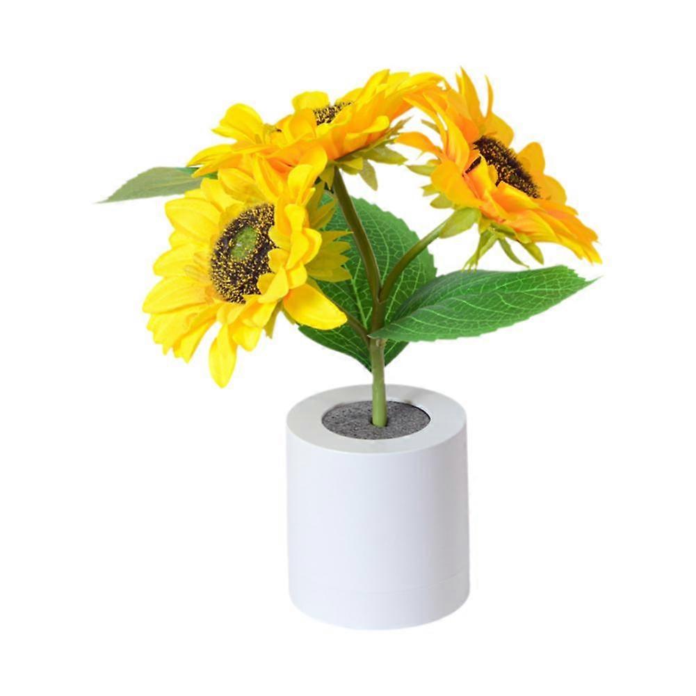 Sunflower LED Nightlight Besides Bedroom Lamp Table Lamp USB Rechargeable Light