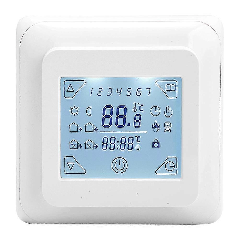 Week Programmable LCD Display Touch Screen Floor Heating Thermostat Temperature Controller