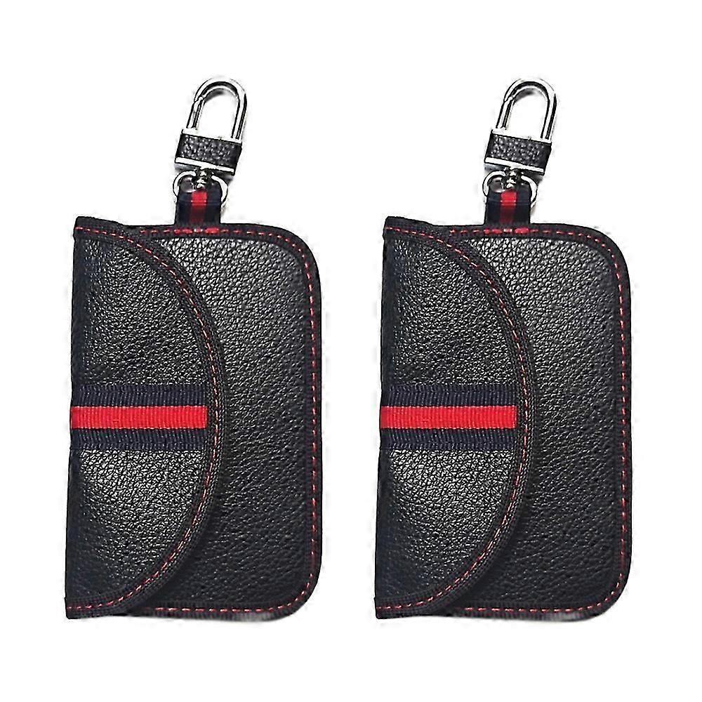 Keyless Go protection, 2 pieces keyless go protection car key bag, key bag car key RFID key case radio key shielding for car key safe &My